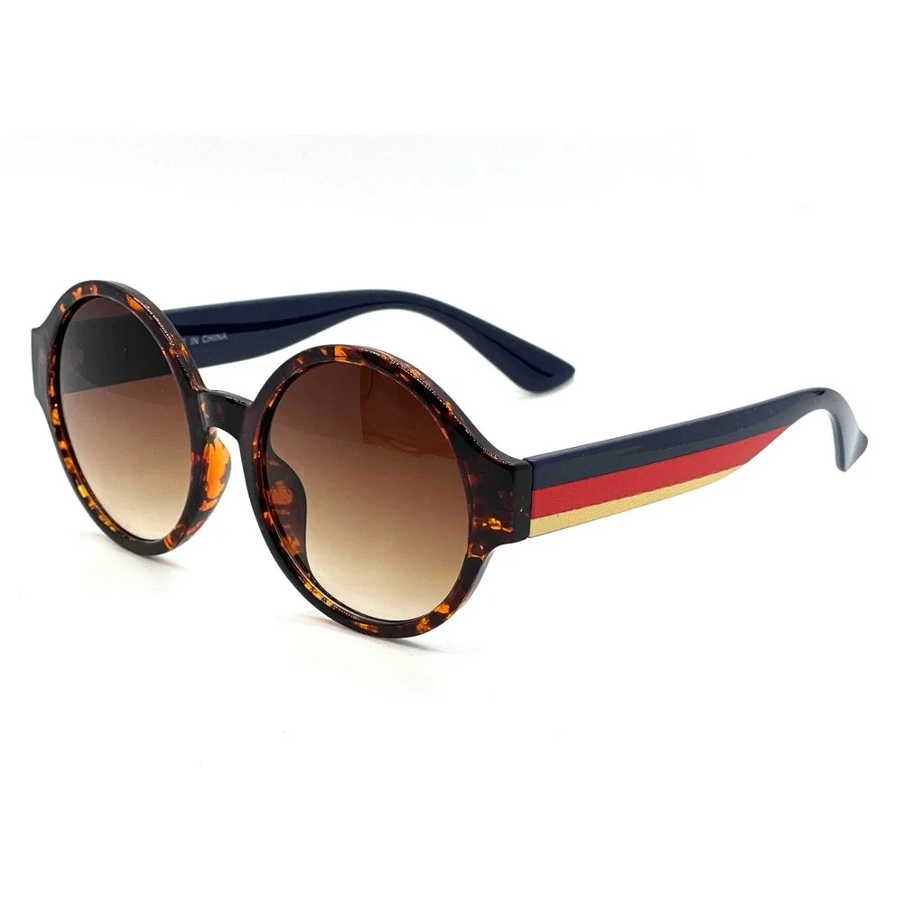 Tortoise Sunglasses‎ Brown Gradient Lens Red Accent Fashion Driving Lentes Gafas